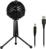 USB Microphone Mute Button Computer Microphone for Streaming Laptop Meeting Podcast Games Plug &Play Desktop Omnidirectional Condenser