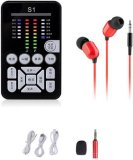 Professional Audio Mixer, S1 Live Sound Card External USB Headset Microphone Live Broadcast Sound Card For MobilePhone Computer PC