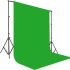 10×10 ft Green Backdrop Curtain for Photography, Also Serving as Background for Golf Simulators for Home, Streaming Backdrop, Podcast Background, Zoom Backdrop.