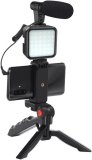 Outdoor Shooting Vlog Live Broadcast Equipment Microphone Stand Fill Light Conference Recording