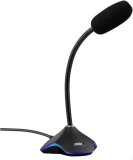 USB Computer Microphone, Plug &Play Desktop Omnidirectional Condenser PC Laptop Mic with LED Indicator for Online Chatting, Home Studio, Podcasting, Gami