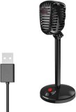 USB Computer Microphone,3.5MM Noise-Cancelling Recording Desktop Mic for PC/Laptop for Online Chatting, Home Studio, Podcasting, Gami