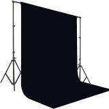 10×8 ft Black Backdrop Curtain for Photography, Also Serving as Background for Golf Simulators for Home, Streaming Backdrop, Podcast Background, Zoom Backdrop.