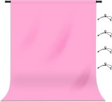 7x10ft Pink Screen Backdrop Baby Pink Backdrops for Photoshoot Photography Background Video Recording Curtain KUKX006