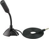 3.5mm Microphone，Adjustable gooseneck Mini for Laptop/Desktop Computers pc Microphone，Plug and Play, Driver-Free Desk Microphone，Recordings, Games, Streaming, podcasts. (3.5MM)