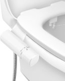 Uolifrem Bidet Attachment for Toilet, Ultra-Slim Bidet for Toilet, Dual Nozzle (Feminine&Posterior Wash) Non-Electric Bidet Attachment, Toilet Seat Attachment, Adjustable Water Pressure Easy-Install