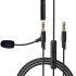 Gooseneck Microphone for Teaching Classroom Online Meeting Video Social USB for Laptop Height Adjustable Vocal Microphone, Black