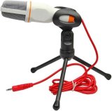 New Condenser Microphone 3.5mm Plug Home Stereo MIC Desktop Tripod for PC YouTube Video Skype Chatting Gaming Podcast Recording (Color : D) (B)