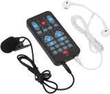 Voice Changer, Portable Mini Voice Changer Device Handheld Sound Card 8 Fixed Sound Effects Plug and Play, Gaming Recording, for Mobile Phone Computer