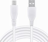 CJP-Geek 3.3ft White Micro USB PC Charging Cable PC Laptop Charger Power Cord Replacement for Tascam US-42 US-32 US42 US32 MiNiSTUDIO Personal Online Broadcast Gamecast Podcast