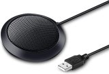 Adesso Xtream M3 – USB Omnidirectional Table Top Conference Microphone with 360° Pickup, Plug & Play, Compatible with PC/Laptop for Meetings, Interviews, and Dictation