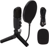 Condenser Microphone, Computer Recording Live Conference Game USB Wired RGB Noise Reduction, for Meetings, Distance Learning, Streaming, Chatting, Podcasting, Recording, Video