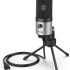 Recording Microphone 3.5mm Plug and Play PC Microphone, Broadcast Microphone with Desktop Tripod for Computer Desktop Laptop