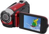 Asixxsix Video Camera Camcorder, 16MP 1080P Digital Camera Recorder, 16X Digital Zoom Anti Shake Loop Video Recording Camcorder for Travel Growth Record, with 2.4 Inch Color Screen (Red)