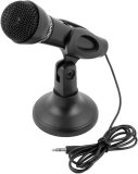 uxcell® PC Computer Laptop Mini 3.5mm Studio Speech Stand Mount Microphone Mic Black