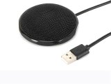 Portable USB Computer Microphone, Conference Microphone, Plug and Play Mini 360° Omnidirectional Condenser PC Microphones for Streaming, Desktop Mic