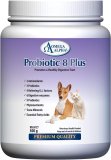 Omega Alpha Probiotic 8 Plus Pet Probiotics | Enzymes & Fiber for Better Pet Digestion | Specially for Cat & Dogs (500g)