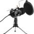 Cyrank USB Microphone, Computer PC Microphone with Mute Button Gaming Mic for Streaming, Podcasting. (Black)