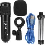 Condenser USB Microphone Computer PC Microphone Kit with Foldable Tripod Portable Mic for Musical Instruments, Radio, Podcasts, Interviews