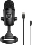 BOYA Computer Microphone for PC Mac, by-CM5 Desktop USB Gaming Mic for Recording, Streaming, Podcast,Twitch,YouTube,Android,PC Mac -USB Type C Plug and Play-Monitoring and Gain Control