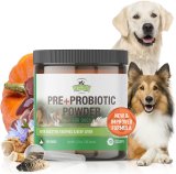 Probiotics for Dogs – 5 Billion CFU’s, Digestive Enzymes, Prebiotics – Dog Allergies, Diarrhea, Bad Dog Breath, Constipation, Gas, Yeast, Hot Spots – Powder Supplement – 120 Grams – Strawfield Pets