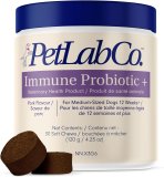 PetLab Co. Immune Probiotic + for Dogs, Supports Gut & Digestive Health and Promotes Skin & Coat, Pork Flavor, for Medium-Sized Dogs