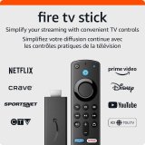 Amazon Fire TV Stick avec Télécommande vocale Alexa (avec commandes pour téléviseur), Dispositif de diffusion en direct HD