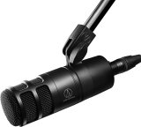 Audio-Technica AT2040 Hypercardioid Dynamic Podcast Microphone (at 2040), XLR,Black