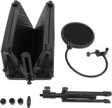 Microphone Isolation Superior Noise Reduction Adjustable Design Stable Tripod Stand for Studio Recording Podcasts Singing ABS EVA Foam Sponge Metal