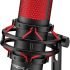 Navitech Red Podcast Microphone Shock Proof Carry Case Compatible with The Audio-Technica AT2020USB