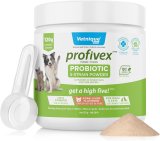 Vetnique Labs Profivex Probiotics for Dogs Supplement All Natural Dog Soft Chews and Powder for Digestive Health 5 Strains Probiotics & Prebiotics (Powder (Pork Liver), 120g Powder)