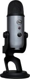 Blue Yeti USB Mic for Recording & Streaming on PC and Mac, 3 Condenser Capsules, 4 Pickup Patterns, Headphone Output and Volume Control, Mic Gain Control, Adjustable Stand, Plug & Play – Lunar Gray